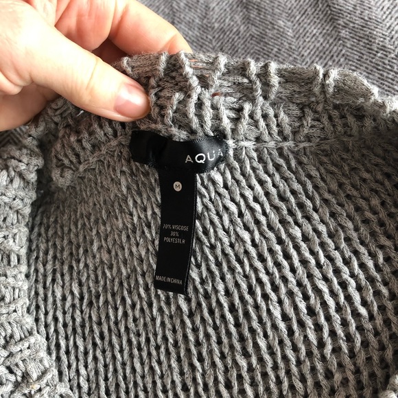 AQUA bias cut viscose sweater - Picture 5 of 5